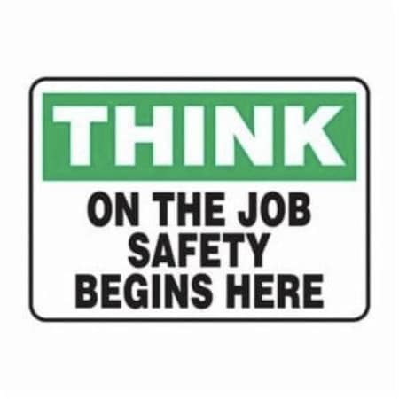 Accuform OSHA SAFETY FIRST Safety Sign BE MGNF993VS MGNF993VS